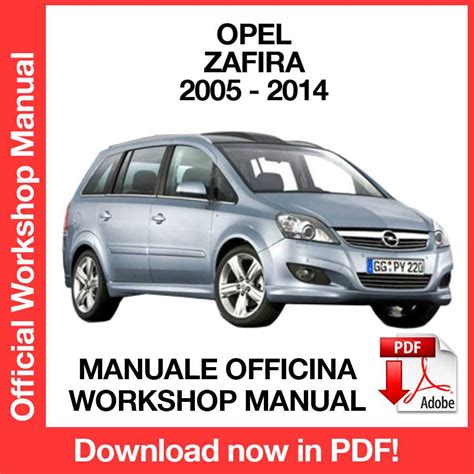 Meccanico Opel Zafira in officina