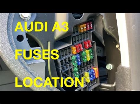 Posizione scatola fusibili abitacolo Audi A3 8P