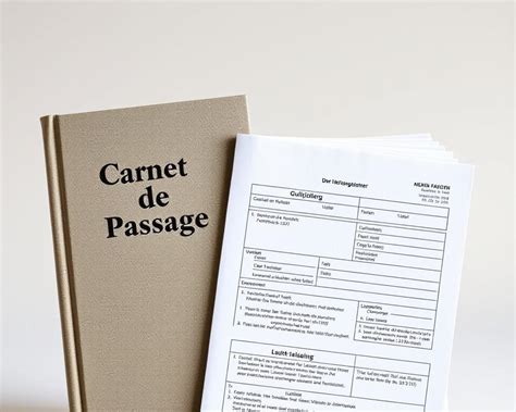 Un Carnet de Passage, documento di viaggio per veicoli.