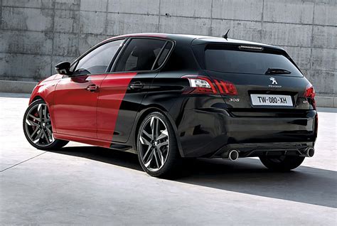 Peugeot 308 GTi by Peugeot Sport rear view with dual exhaust