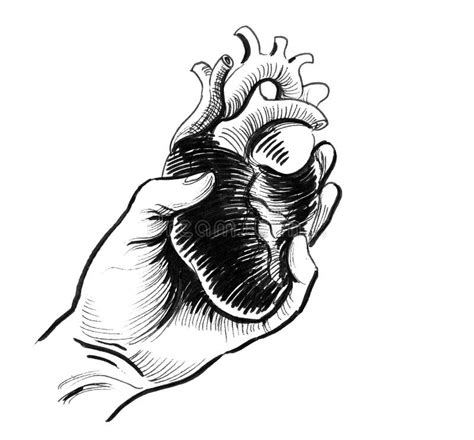 Mano che stringe un cuore spezzato in un contesto di lutto