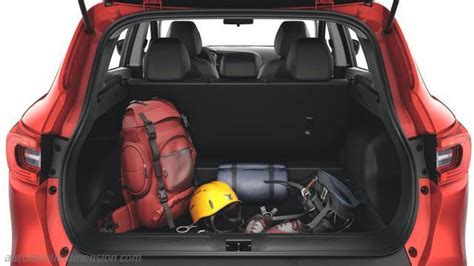 Interno del bagagliaio del Kadjar con la griglia montata