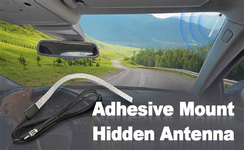 Car windshield antenna installation