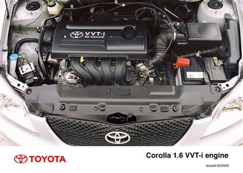 Toyota Corolla Verso diesel engine bay