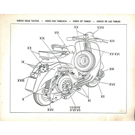 Parti di ricambio per scooter Vespa d'epoca