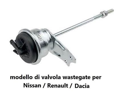 Dettaglio di una valvola wastegate e del suo attuatore