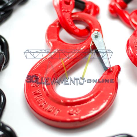 Esempi di ganci per brache di sollevamento