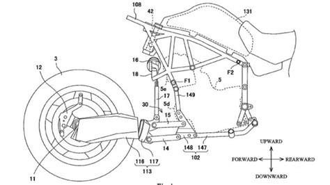 Schema di un forcellone monobraccio Ducati