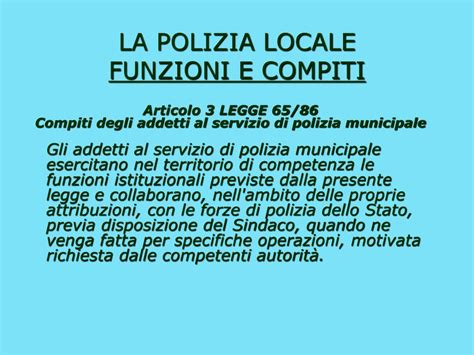 Infografica sulle funzioni della Polizia Locale