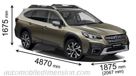 Schema dimensioni Subaru Outback