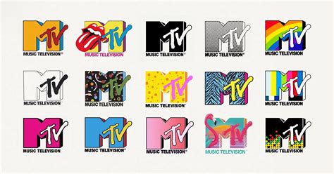 Timeline evoluzione logo MTV