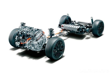 schema del sistema ibrido Toyota con inverter e convertitore DC-DC