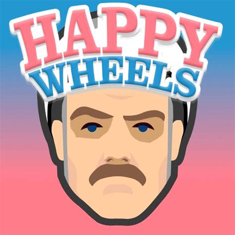 Happy Wheels logo e personaggi iconici