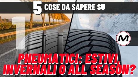 Diagramma che illustra le differenze tra pneumatici estivi, invernali e all-season