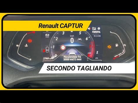 Cruscotto Renault Captur con spie luci