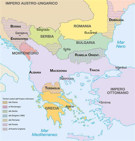 Mappa che evidenzia l'Italia e la Bulgaria