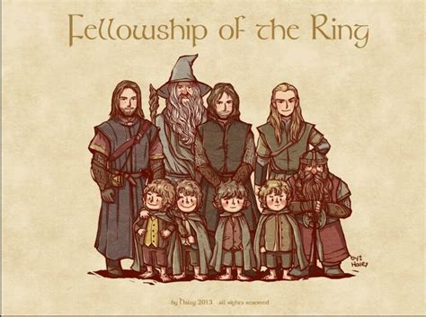 Illustrazione della Compagnia dell'Anello