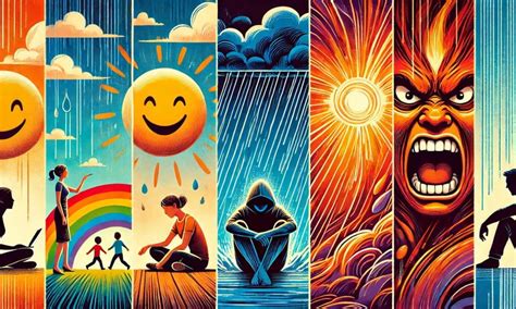 Illustrazione astratta che rappresenta le emozioni