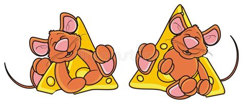 illustrazione di due topi in un secchio di panna