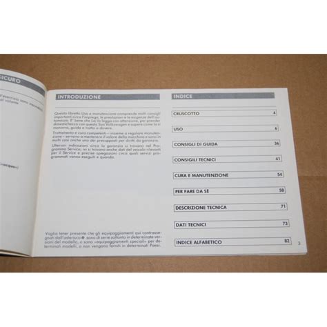Libretto di uso e manutenzione Volkswagen
