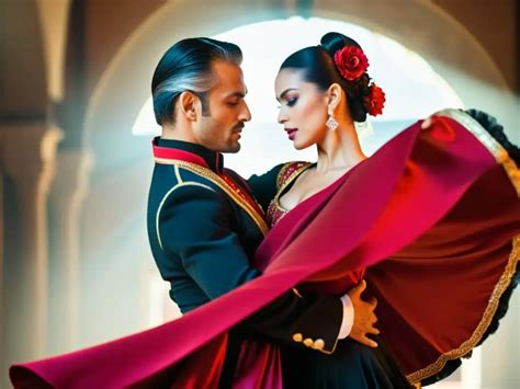 Danzatori di paso doble in posa drammatica