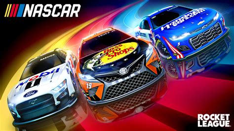 Screenshot Rocket League con auto Toyota NASCAR Next Gen