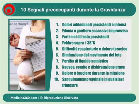 segnali di allarme in gravidanza