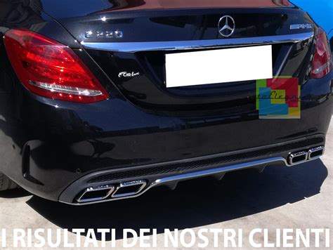 Mercedes Classe C Coupé con paraurti posteriore sportivo C63 AMG