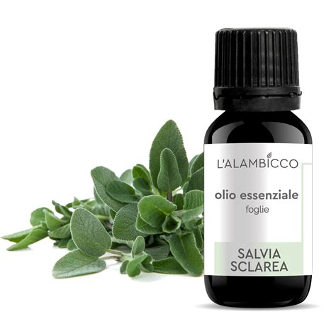 Flacone di olio essenziale di salvia sclarea
