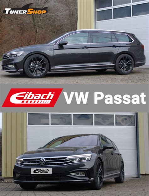 Vista laterale Volkswagen Passat con molle Pro-Kit installate