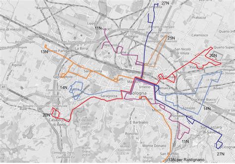 Mappa della rete di trasporto pubblico di Messina con enfasi sulle nuove linee ecologiche