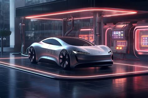 Automobile futuristica elettrica e connessa