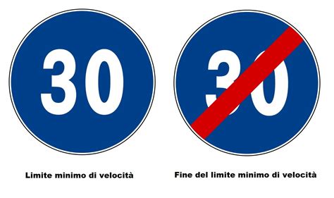 Segnale di limite minimo di velocità