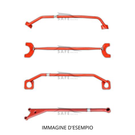 Schema di irrigidimento telaio Fiat 600 con barre duomi e rinforzi