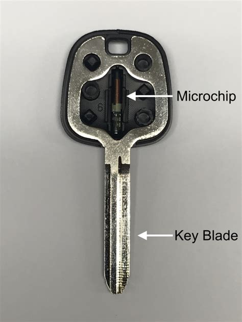 Dettaglio chip transponder chiave auto