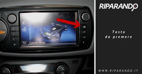 Schermata di diagnosi errori infotainment Toyota Yaris