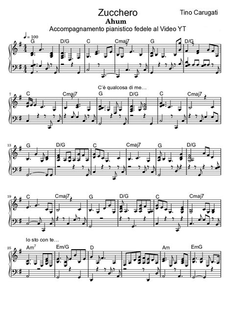 Zucchero al pianoforte