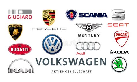 Illustrazione di vari loghi automobilistici famosi disposti in un collage