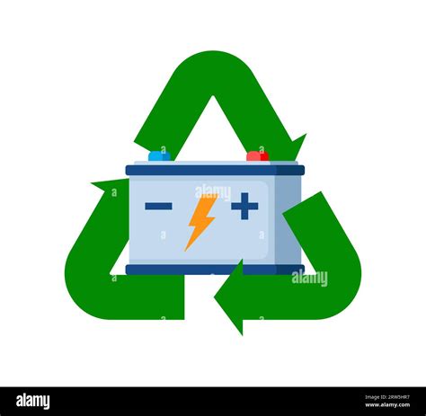 Car battery recycling symbol