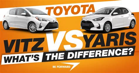 Toyota Yaris e Toyota Vitz affiancate