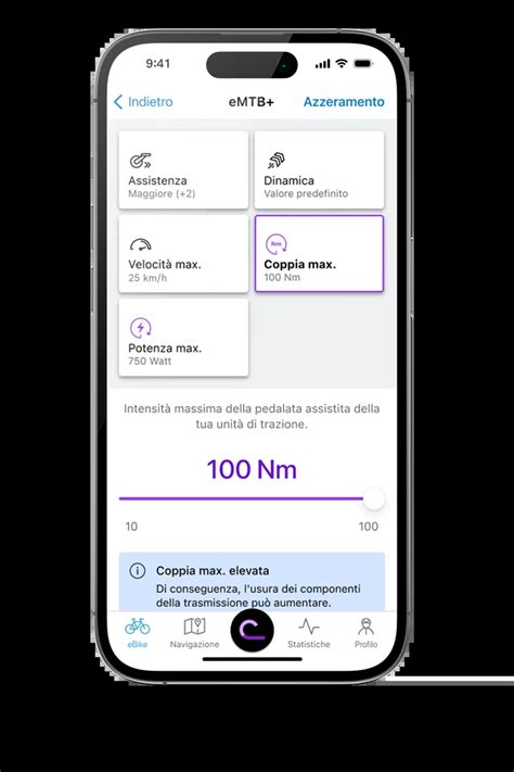 Schermata dell'app Enjoy per smartphone