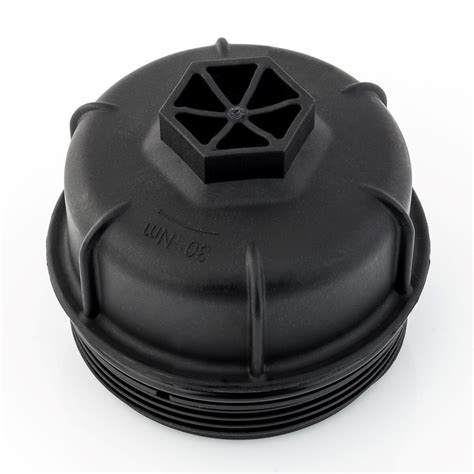 Immagine ravvicinata di un coperchio filtro olio per Volvo XC90