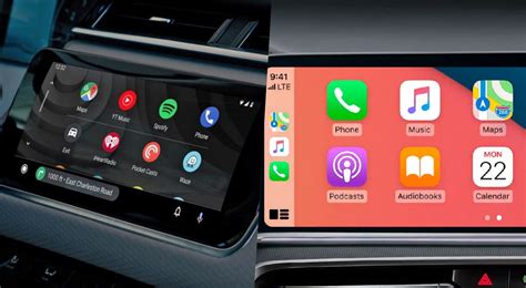 Schermata di Apple CarPlay o Android Auto in un'auto