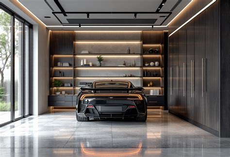 Veicolo sportivo personalizzato parcheggiato in un garage di lusso a Los Santos