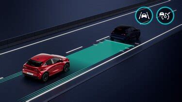 Infografica che mostra i sistemi di assistenza alla guida attivi su Renault Captur