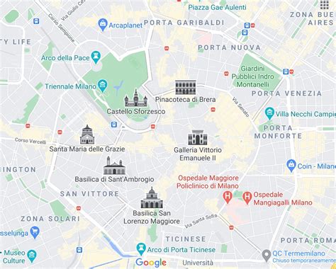 Mappa di Cento (BO) con evidenziate le principali vie di accesso
