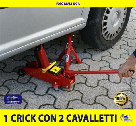 auto sul crick con cavalletti