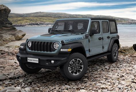 Jeep Wrangler in un paesaggio fuoristrada