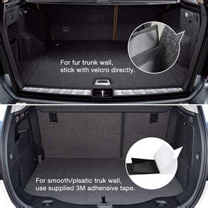 Dettaglio ancoraggio velcro protezione bagagliaio