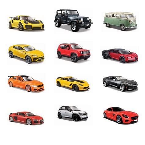 Collezione di modellini auto diversi, inclusi veicoli di servizio